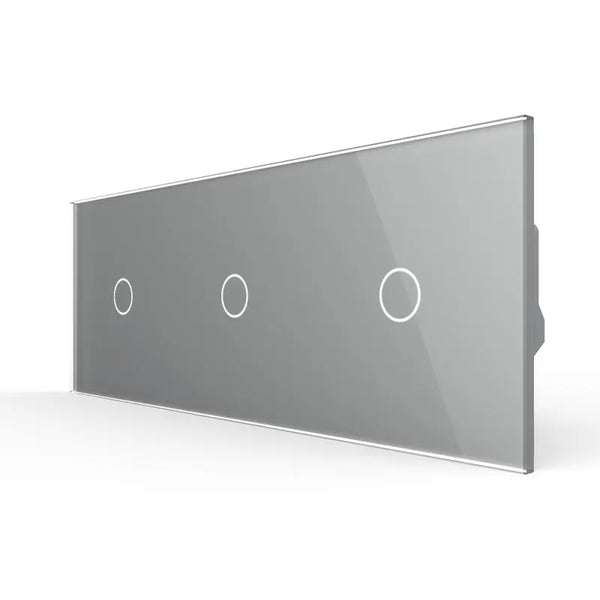 Livolo | Grijs | 1+1+1 | Aan/Uit | 12 of 24V DC | Schakelaar Livolo Nederland B.V.
