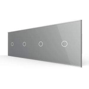 Livolo | Grijs | 1+1+1+1 | Aan/Uit | 12 of 24V DC | Schakelaar Livolo Nederland B.V.