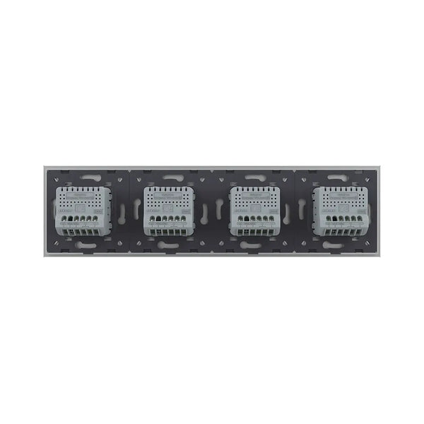 Livolo | Grijs | 1+1+1+1 | Aan/Uit | 12 of 24V DC | Schakelaar Livolo Nederland B.V.