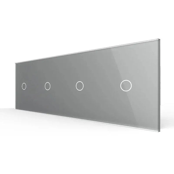 Livolo | Grijs | 1+1+1+1 | Puls | 12 of 24V DC | Schakelaar Livolo Nederland B.V.