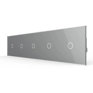 Livolo | Grijs | 1+1+1+1+1 | Puls | 12 of 24V DC | Schakelaar Livolo Nederland B.V.