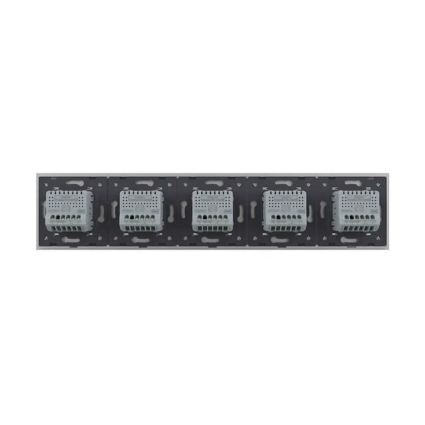 Livolo | Grijs | 1+1+1+1+1 | Puls | 12 of 24V DC | Schakelaar Livolo Nederland B.V.