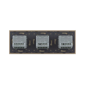 Livolo | Grijs | 1+1+2 | Puls | 12 of 24V DC | Schakelaar Livolo Nederland B.V.