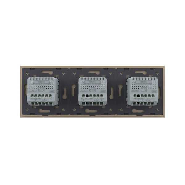 Livolo | Grijs | 1+1+2 | Puls | 12 of 24V DC | Schakelaar Livolo Nederland B.V.