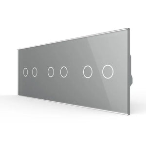 Livolo | Grijs | 2+2+2 | Aan/Uit | 12 of 24V DC | Schakelaar Livolo Nederland B.V.