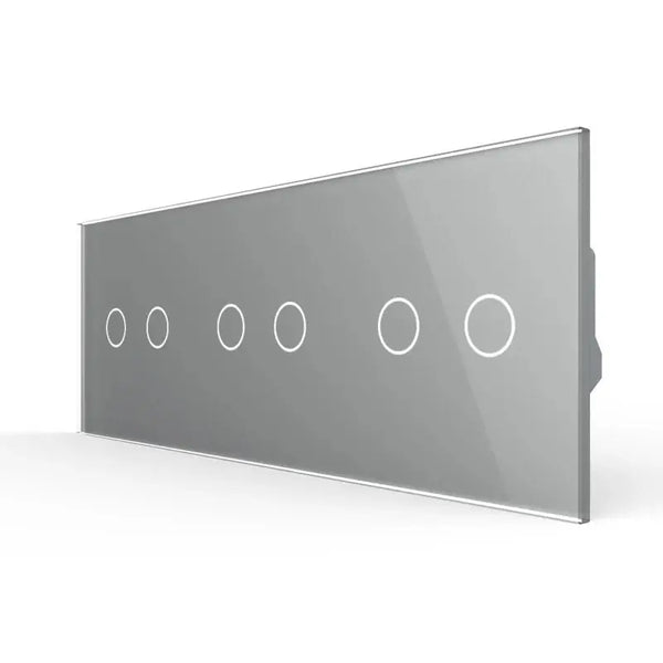 Livolo | Grijs | 2+2+2 | Puls | 12 of 24V DC | Schakelaar Livolo Nederland B.V.