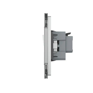 Livolo | Grijs | 2+2+SR | Aan/Uit | Wipschakelaar met wandcontactdoos Livolo Nederland B.V.