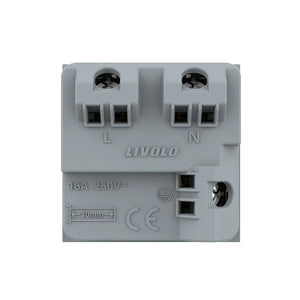 Livolo wandcontactdoos zonder randaarde SR module