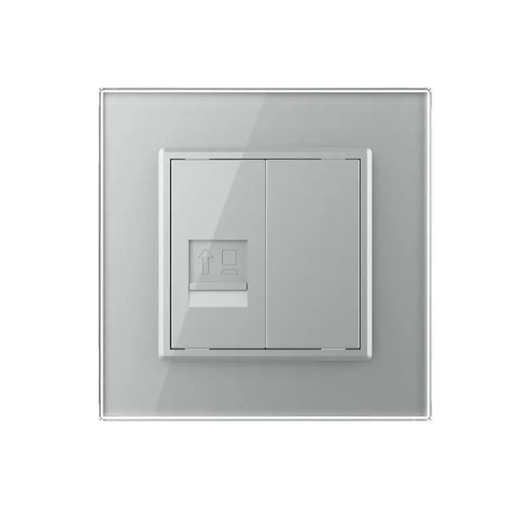 Livolo | Grijs | SR | Netwerk Cat.6A | Blindplaat Livolo Nederland B.V.