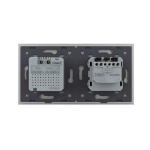 Livolo | Grijs | SR+SR | Wandcontactdoos | Bewegingsmelder | Aan/Uit Livolo Nederland B.V.