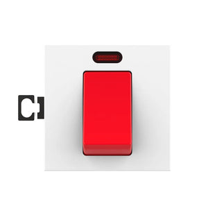Livolo | Wit | 1 | Module | Aan/Uit | Dubbelpolige schakelaar | 16A Livolo Nederland B.V.