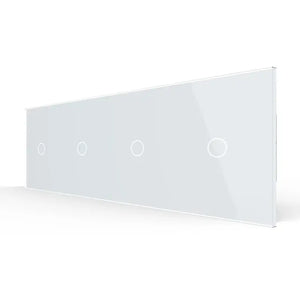 Livolo | Wit | 1+1+1+1 | Puls | 12 of 24V DC | Schakelaar Livolo Nederland B.V.