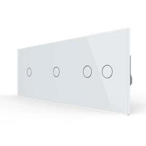 Livolo | Wit | 1+1+2 | Puls | 12 of 24V DC | Schakelaar Livolo Nederland B.V.