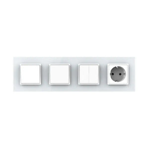 Livolo | Wit | 1+1+2+SR | Aan/Uit | Wipschakelaar met wandcontactdoos Livolo Nederland B.V.
