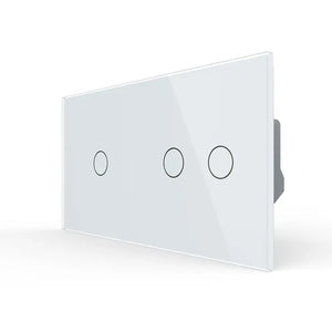 Livolo | Wit | 1+2 | Puls | 12 of 24V DC | Schakelaar Livolo Nederland B.V.