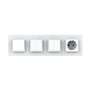 Livolo | Wit | 1+2+2+SR | Aan/Uit | Wipschakelaar met wandcontactdoos Livolo Nederland B.V.