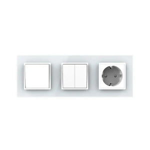 Livolo | Wit | 1+2+SR | Aan/Uit | Wipschakelaar met wandcontactdoos Livolo Nederland B.V.