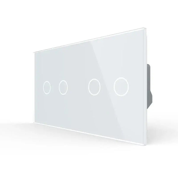 Livolo | Wit | 2+2 | Puls | 12 of 24V DC | Schakelaar Livolo Nederland B.V.