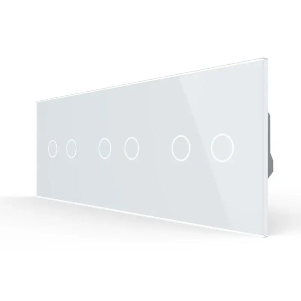 Livolo | Wit | 2+2+2 | Puls | 12 of 24V DC | Schakelaar Livolo Nederland B.V.