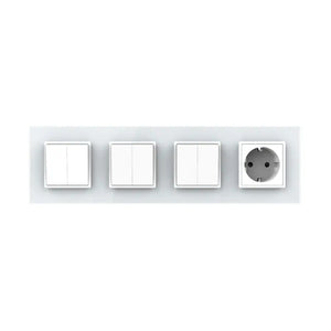 Livolo | Wit | 2+2+2+SR | Aan/Uit | Wipschakelaar met wandcontactdoos Livolo Nederland B.V.