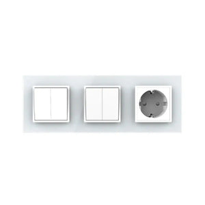 Livolo | Wit | 2+2+SR | Aan/Uit | Wipschakelaar met wandcontactdoos Livolo Nederland B.V.