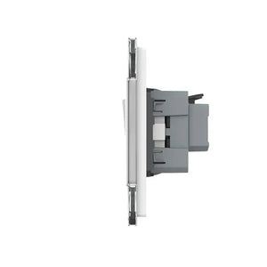 Livolo | Wit | 2+SR | Aan/Uit | Wipschakelaar met wandcontactdoos Livolo Nederland B.V.
