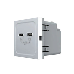 Livolo | Wit | SR | Module | Dubbele USB-C oplader 65W Livolo Nederland B.V.