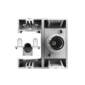 Witte Livolo TV en netwerk aansluiting Cat6 voor geïntegreerd design schakelmateriaal