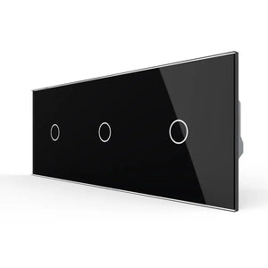 Livolo | Zwart | 1+1+1 | Puls | 12 of 24V DC | Schakelaar Livolo Nederland B.V.