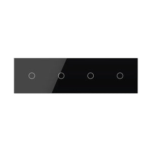 Livolo | Zwart | 1+1+1+1 | Aan/Uit | 12 of 24V DC | Schakelaar Livolo Nederland B.V.