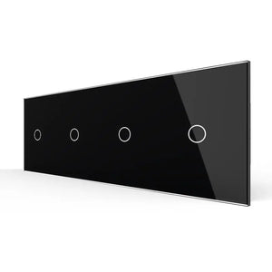 Livolo | Zwart | 1+1+1+1 | Aan/Uit | 12 of 24V DC | Schakelaar Livolo Nederland B.V.