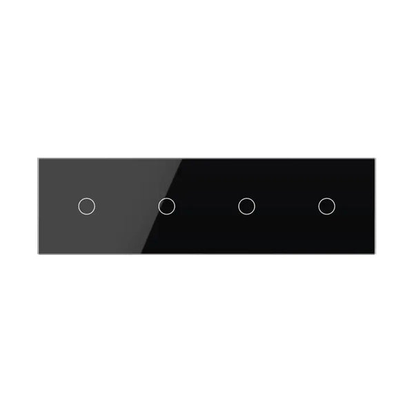 Livolo | Zwart | 1+1+1+1 | Puls | 12 of 24V DC | Schakelaar Livolo Nederland B.V.