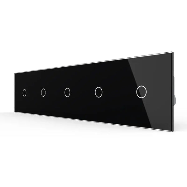 Livolo | Zwart | 1+1+1+1+1 | Aan/Uit | 12 of 24V DC | Schakelaar Livolo Nederland B.V.