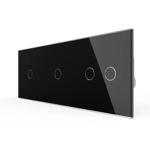 Livolo | Zwart | 1+1+2 | Aan/Uit | 12 of 24V DC | Schakelaar Livolo Nederland B.V.