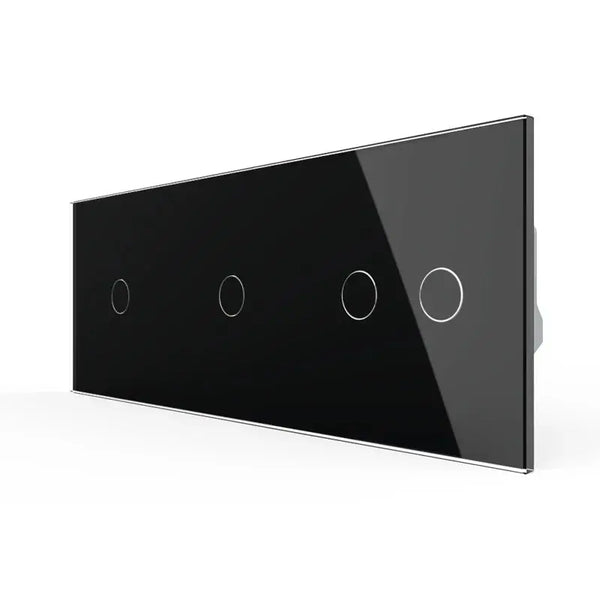Livolo | Zwart | 1+1+2 | Puls | 12 of 24V DC | Schakelaar Livolo Nederland B.V.