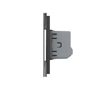Livolo | Zwart | 1+1+2 | Puls | 12 of 24V DC | Schakelaar Livolo Nederland B.V.