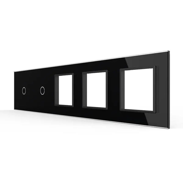 Livolo | Zwart | 1+1+SR+SR+SR | Glasplaat | Combinatie Livolo Nederland B.V.