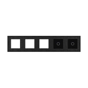 Livolo | Zwart | 1+1+SR+SR+SR | Glasplaat | Combinatie Livolo Nederland B.V.