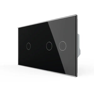 Livolo | Zwart | 1+2 | Puls | 12 of 24V DC | Schakelaar Livolo Nederland B.V.