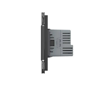 Livolo | Noir | 1+SR | Marche/Arrêt | Interrupteur avec prise murale + chargeur USB-C Livolo Nederland B.V.
