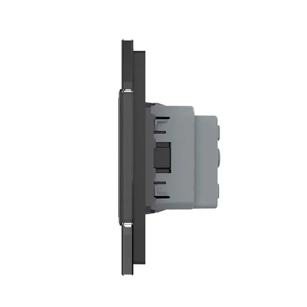Livolo | Zwart | 1+SR | Dimmer | Schakelaar met wandcontactdoos Livolo Nederland B.V.