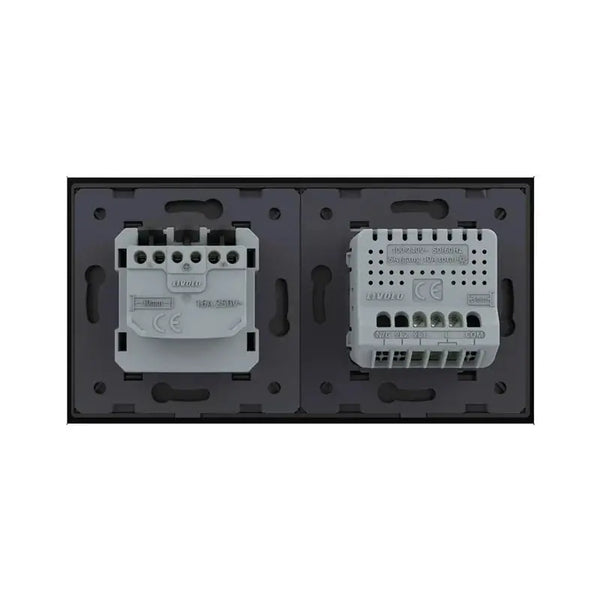 Livolo | Zwart | 1+SR | Dimmer | Schakelaar met wandcontactdoos Livolo Nederland B.V.