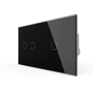 Livolo | Zwart | 2+1 | Puls | 12 of 24V DC | Schakelaar Livolo Nederland B.V.