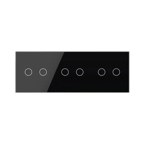 Livolo | Zwart | 2+2+2 | Aan/Uit | 12 of 24V DC | Schakelaar Livolo Nederland B.V.