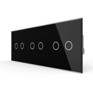 Livolo | Zwart | 2+2+2 | Aan/Uit | 12 of 24V DC | Schakelaar Livolo Nederland B.V.
