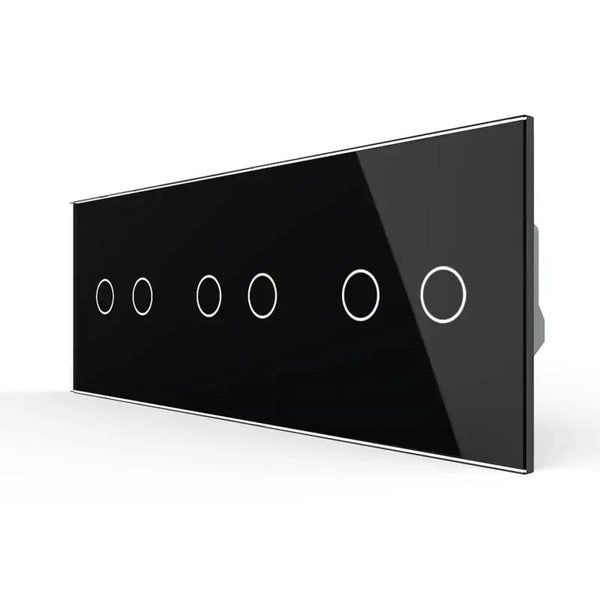 Livolo | Zwart | 2+2+2 | Aan/Uit | 12 of 24V DC | Schakelaar Livolo Nederland B.V.