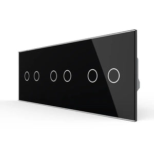 Livolo | Zwart | 2+2+2 | Puls | 12 of 24V DC | Schakelaar Livolo Nederland B.V.