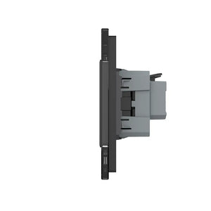 Livolo | Noir | 2+2+SR+SR+SR | Marche/Arrêt | Changer | Interrupteur à bascule avec trois prises murales Livolo Nederland B.V.