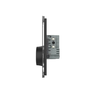 Livolo | Zwart | Aan/Uit | Wisselschakelaar met wandcontactdoos | 1 inbouwdoos | Smart Home Livolo Nederland B.V.