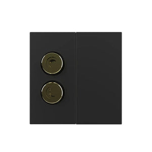 Livolo | Zwart | SR | Audio- Banaan stekker | Blindplaat Livolo Nederland B.V.
